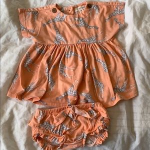 Jessica Simpson baby girl top and bloomer set